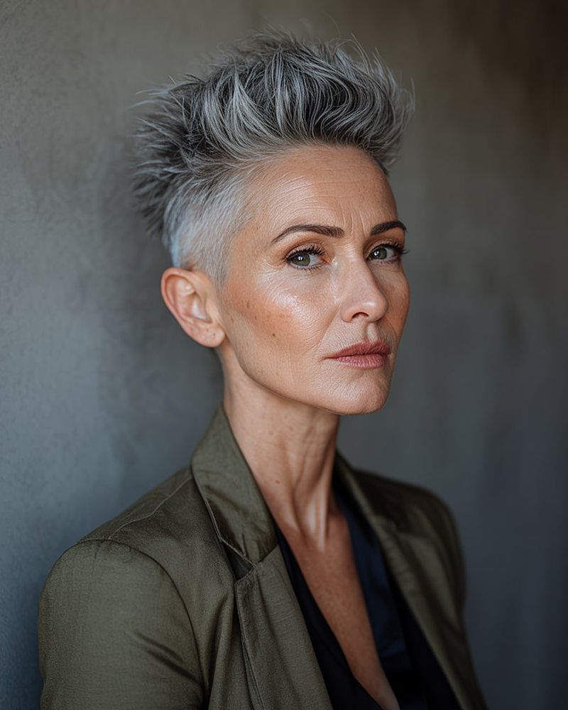 Dramatic Undercut with Long Top