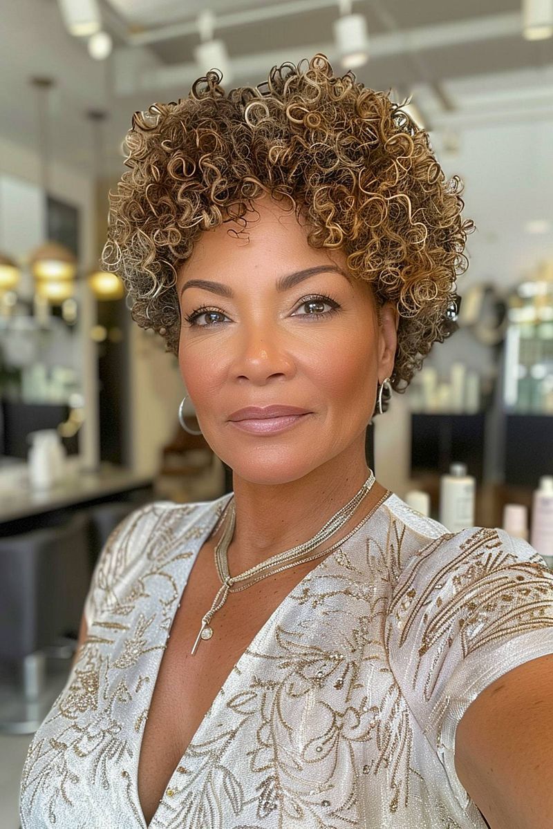 Voluminous Curly Crop