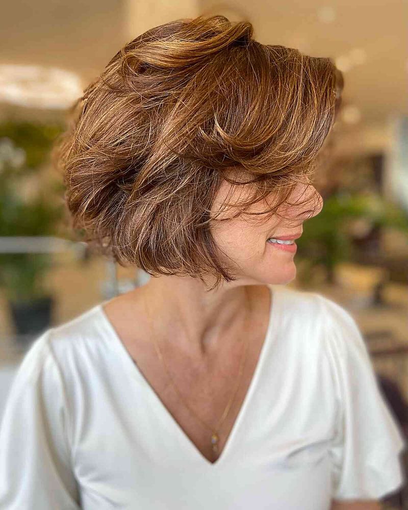 Voluminous Chin-Length Bob