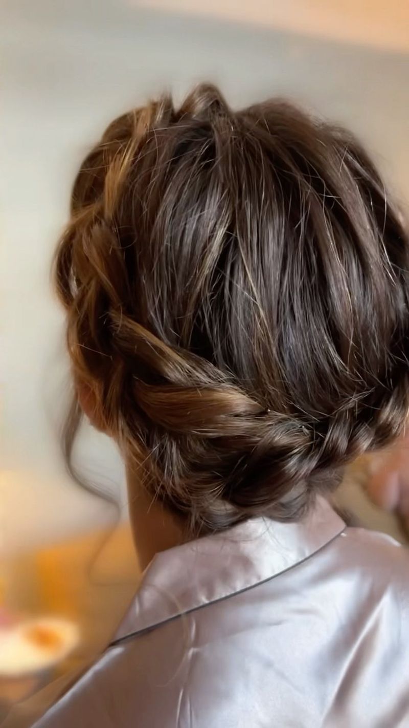 Braided Crown with Volume