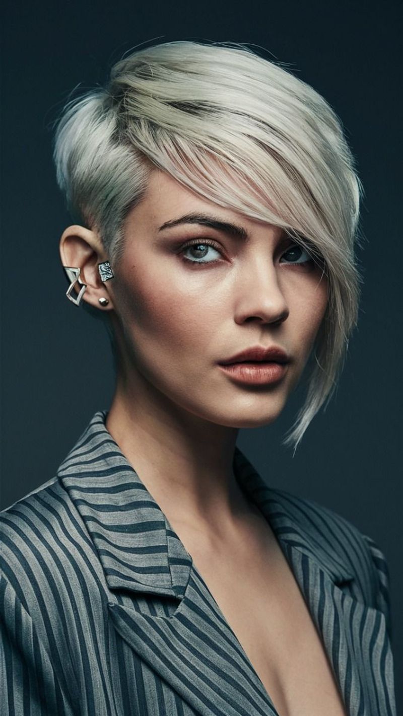 Asymmetrical Side-Swept Pixie