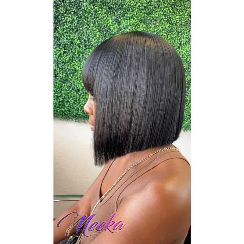 Outdated: One-Length Blunt Bob