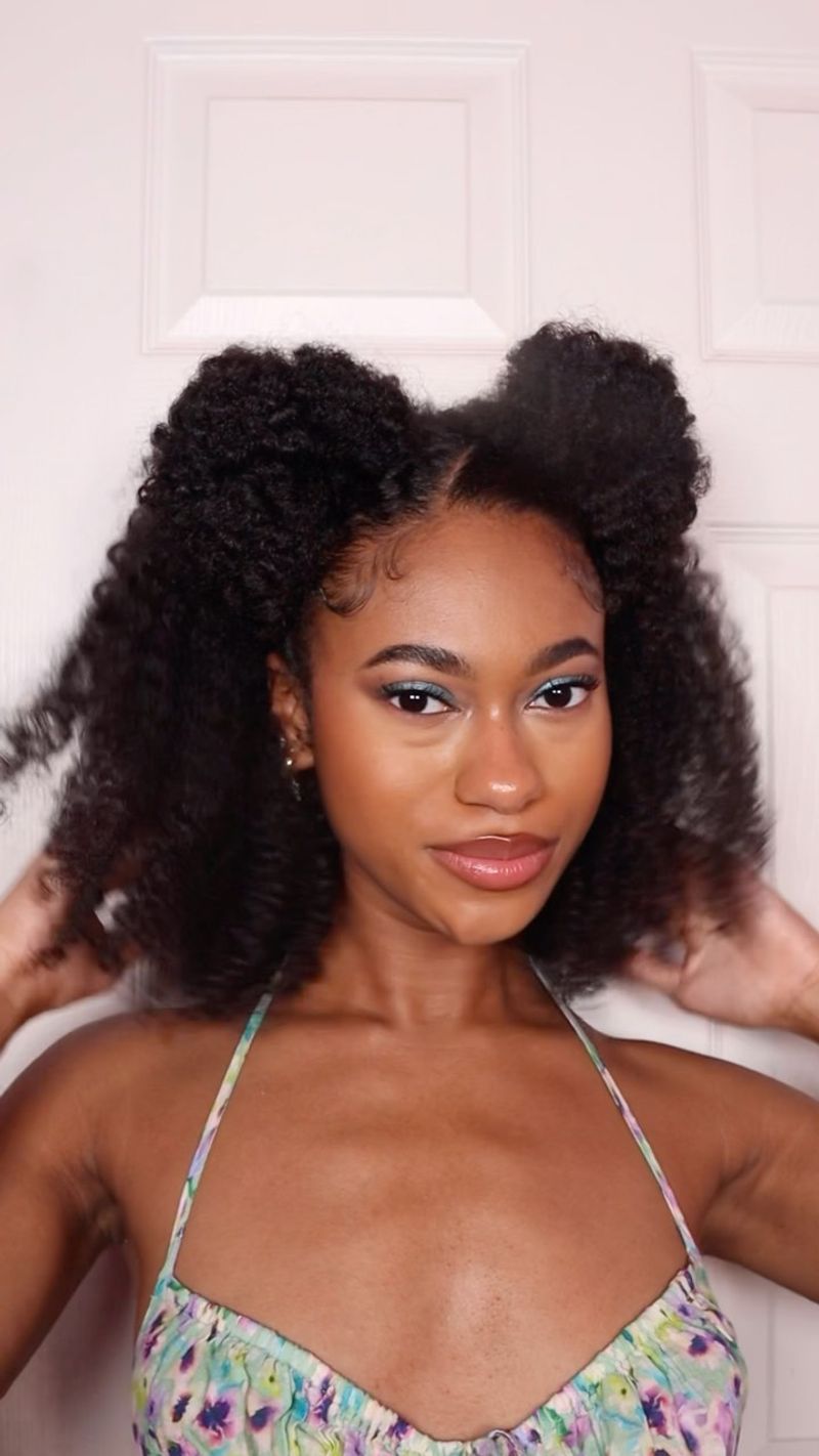Half-Up Space Buns