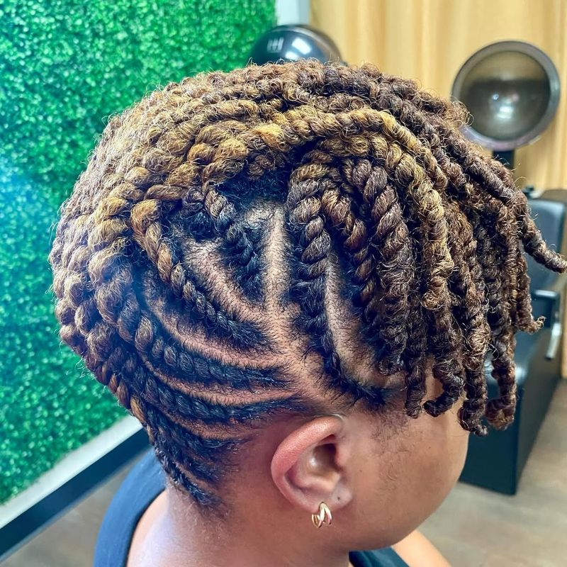 Updo a torsione piatta