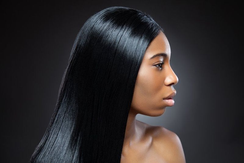 Flat-Ironed Natural Hair