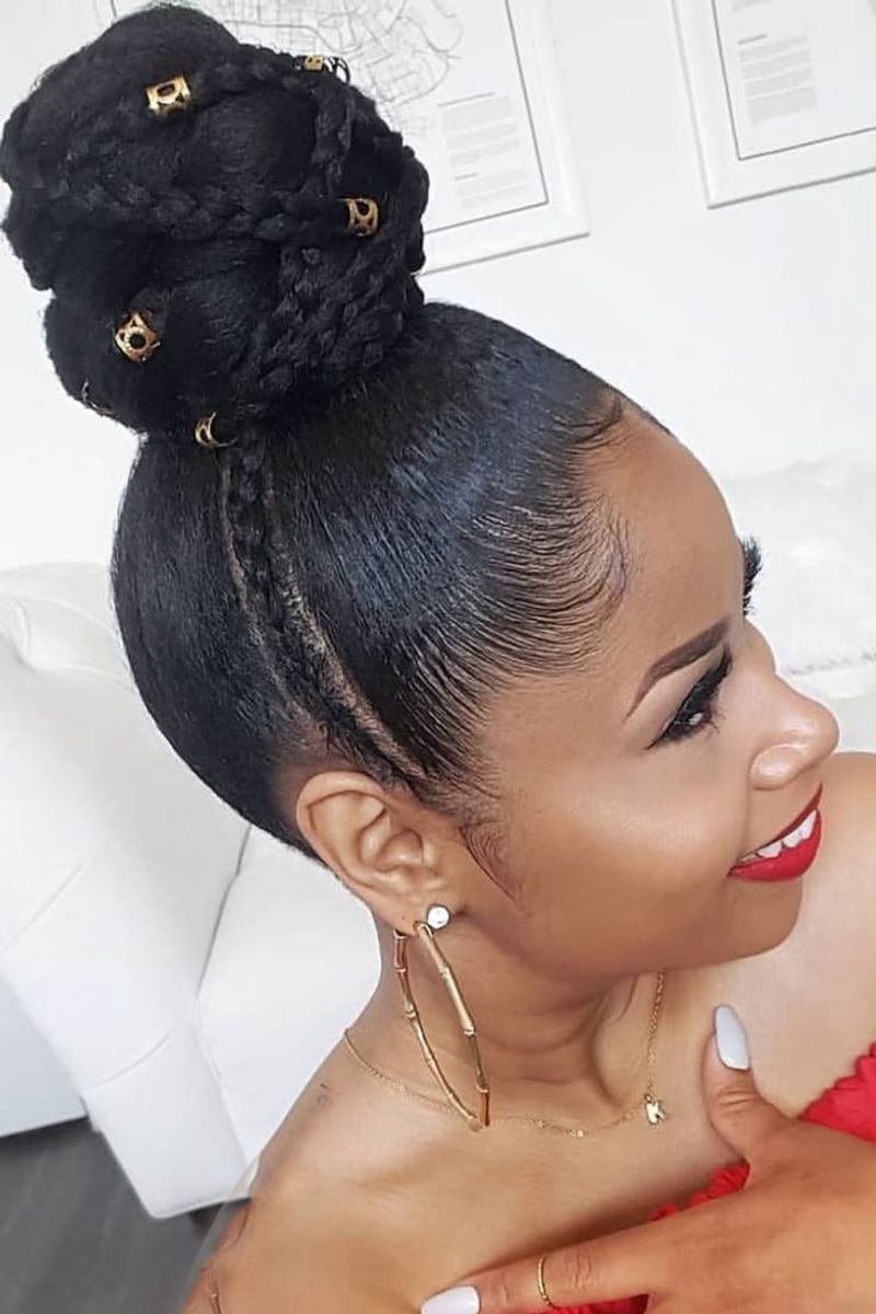 Wrap-Around Updo with Marley Hair