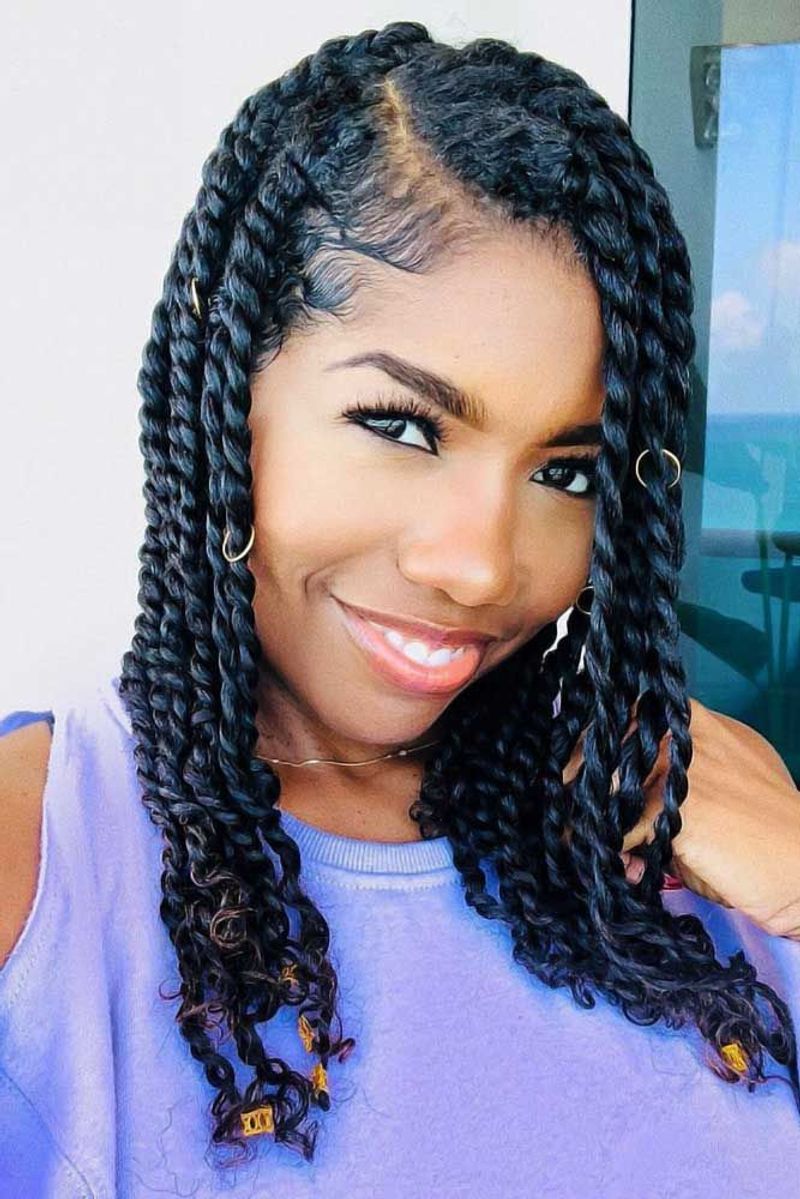 Waterfall Twists with Beads