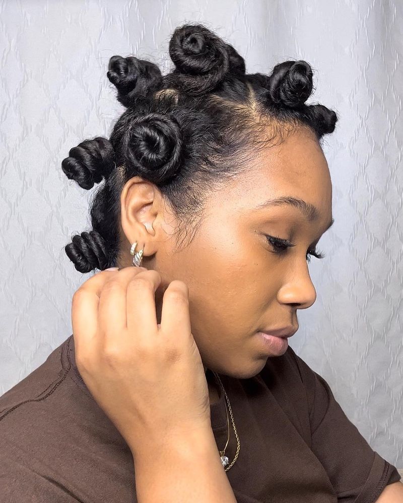 Bantu Knot Updo