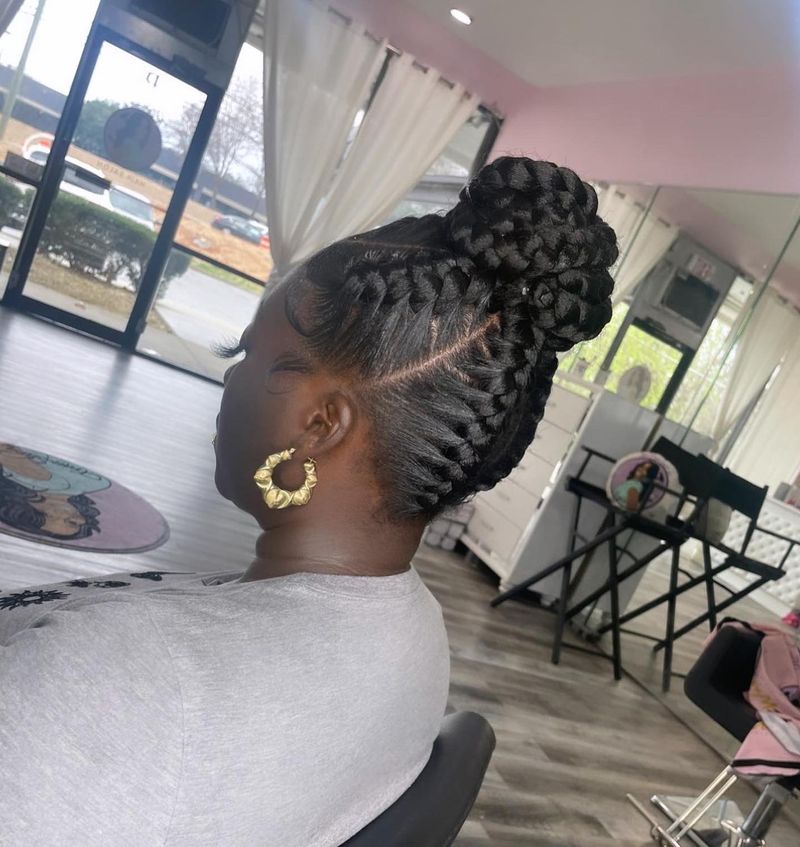 Goddess Braids Updo