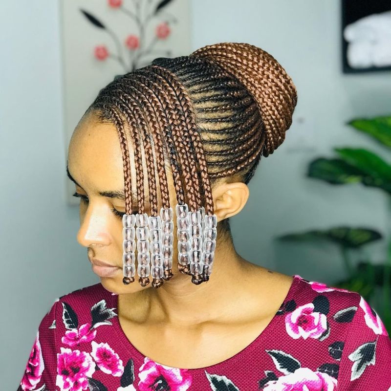 Braided Updo with Beads