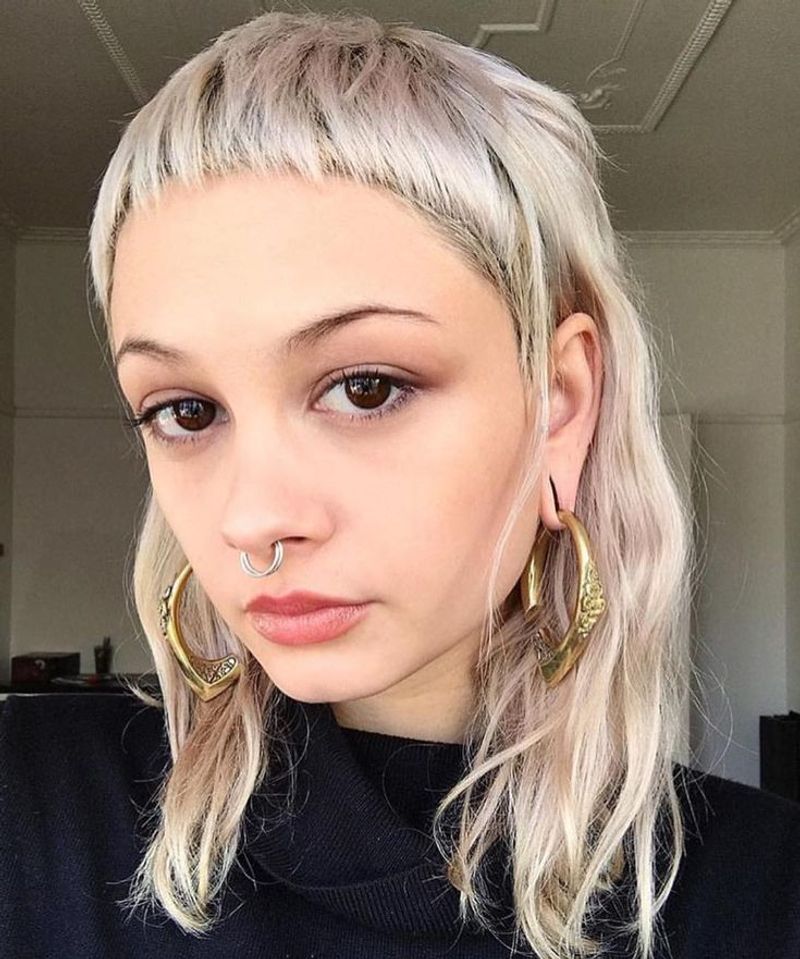 Blonde Micro Bangs