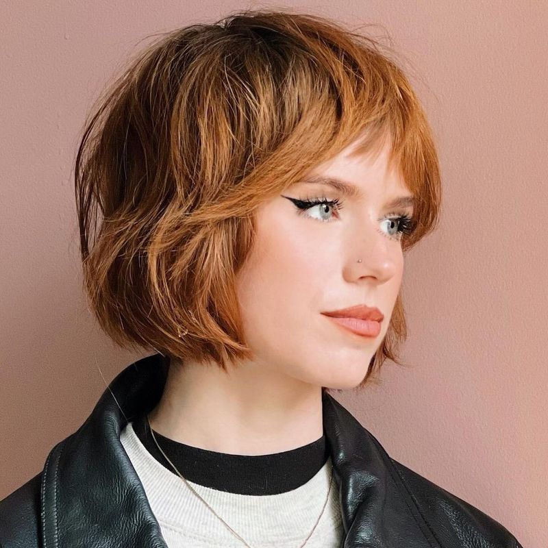 Tousled Shaggy Bob