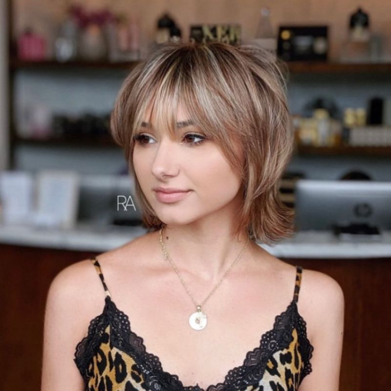 Soft Layered Shag with Wispy Bangs