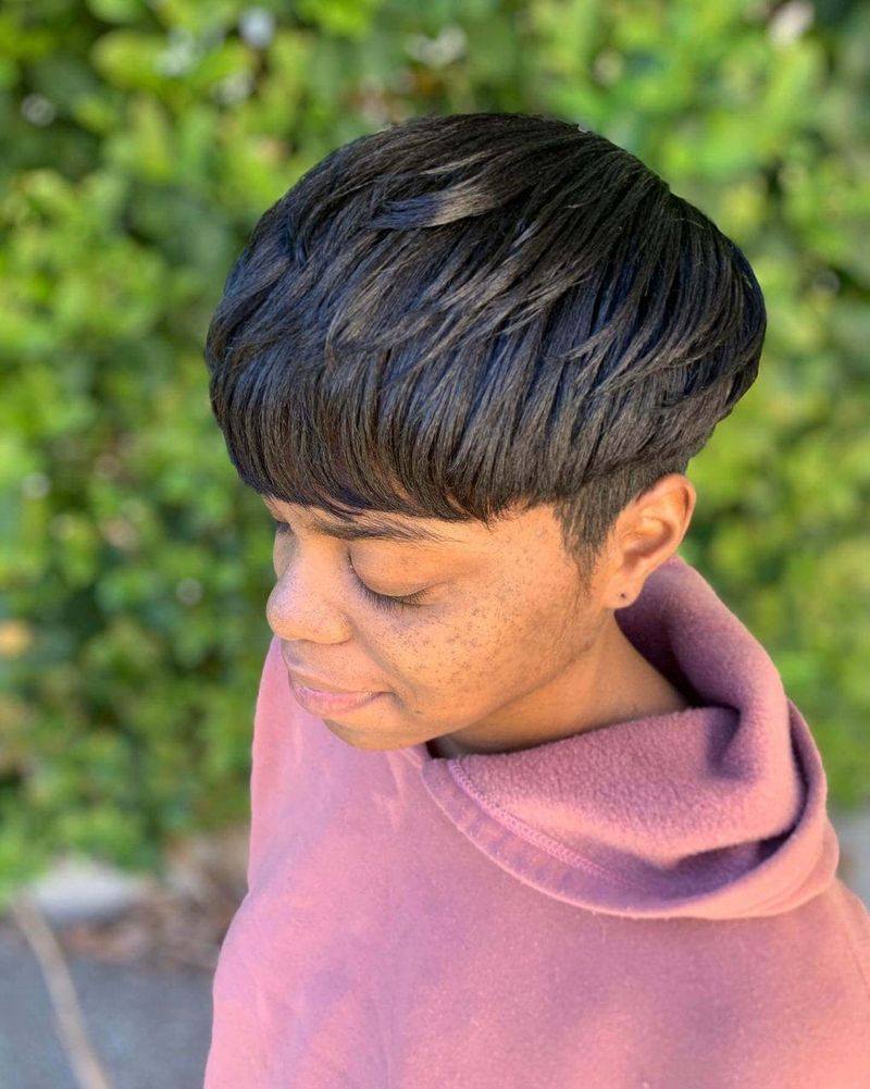 Layered Mushroom Cut
