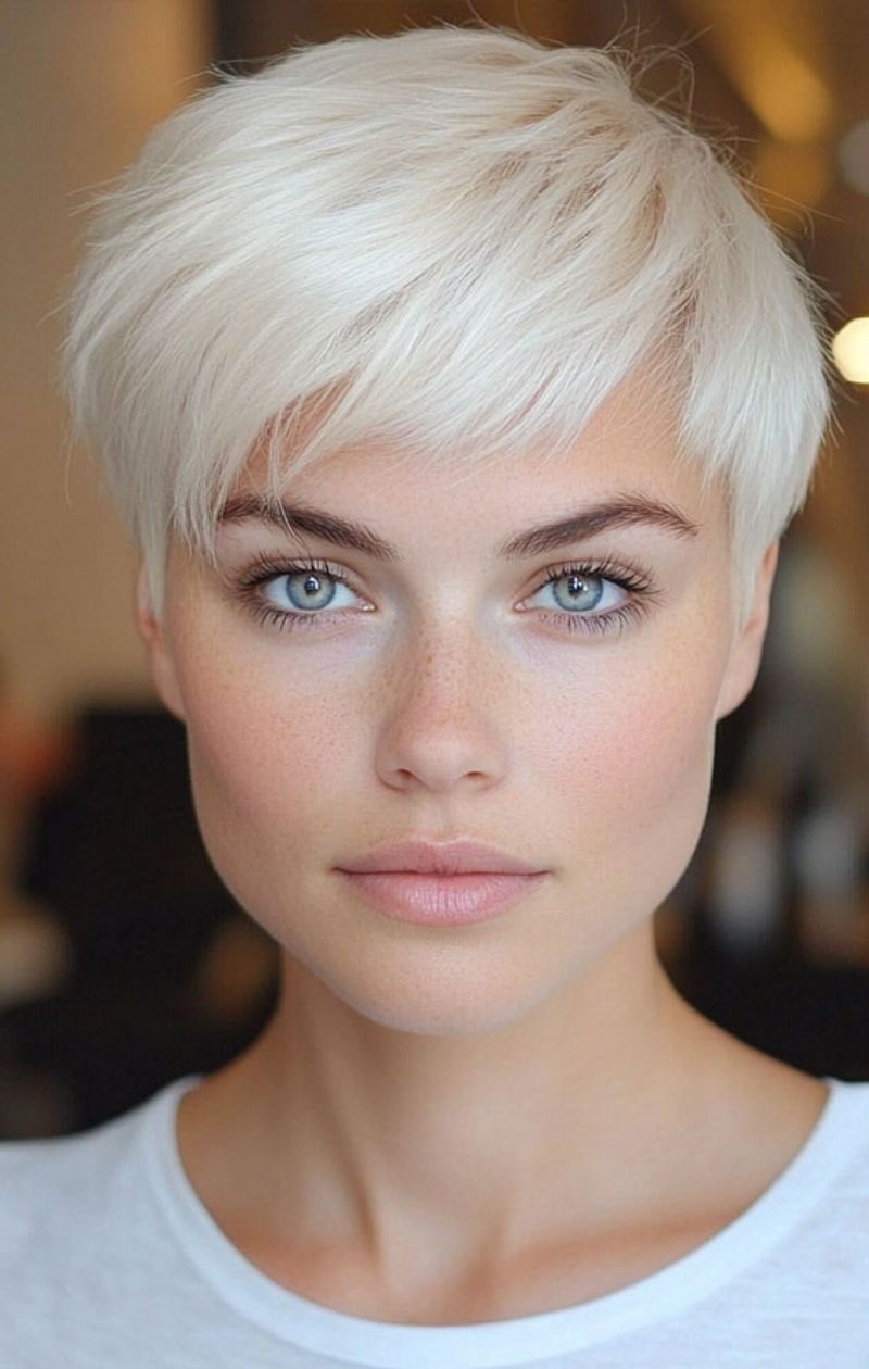 Pixie biondo platino