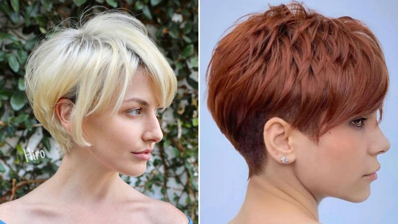 Pixie suave e feminino