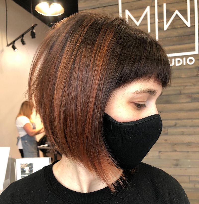 Rounded Bob With Micro Bangs
