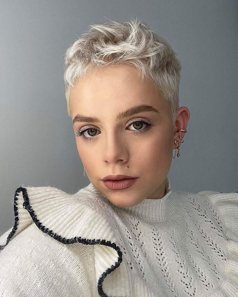 Platinum Blonde Micro Pixie