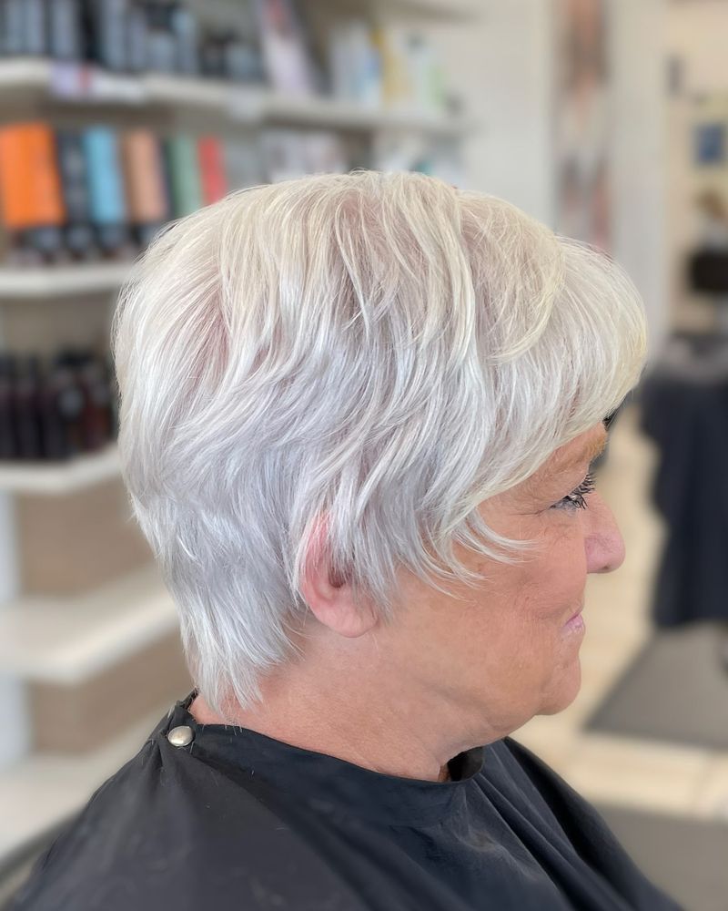 Wispy Pixie with Tapered Neckline