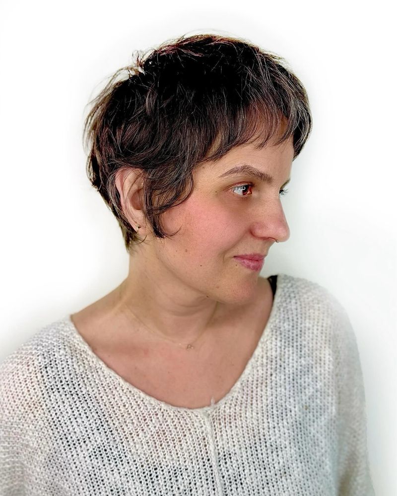 Messy Bedhead Tousled Pixie