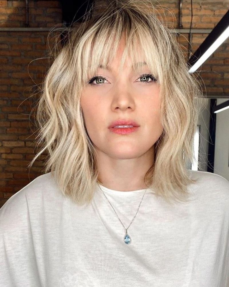Tousled Bob with Piece-y Bangs