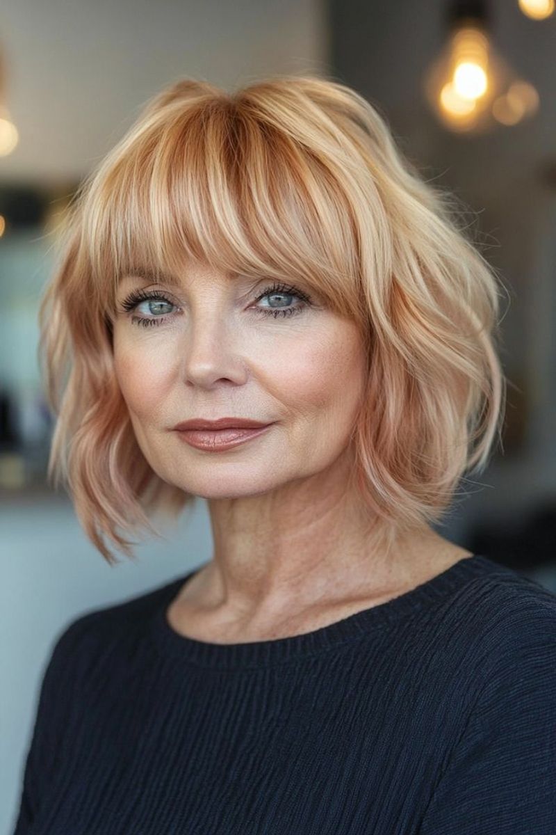 Tousled Bob with Piece-y Bangs