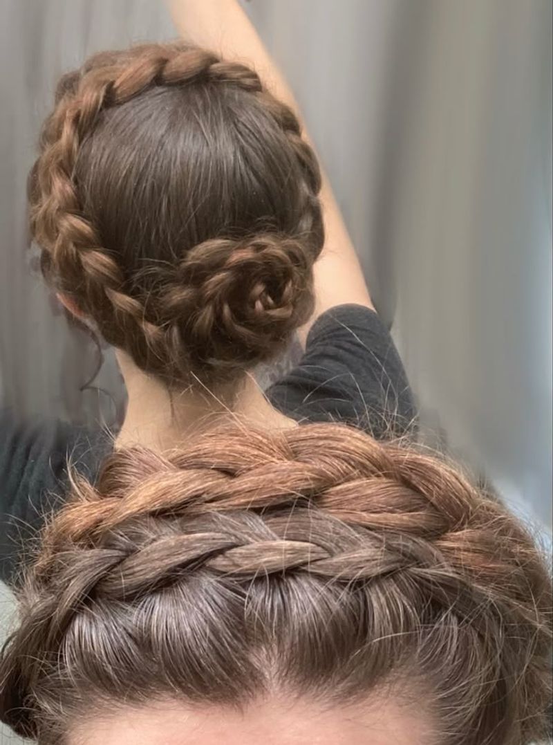 Braided Crown for Long Hair