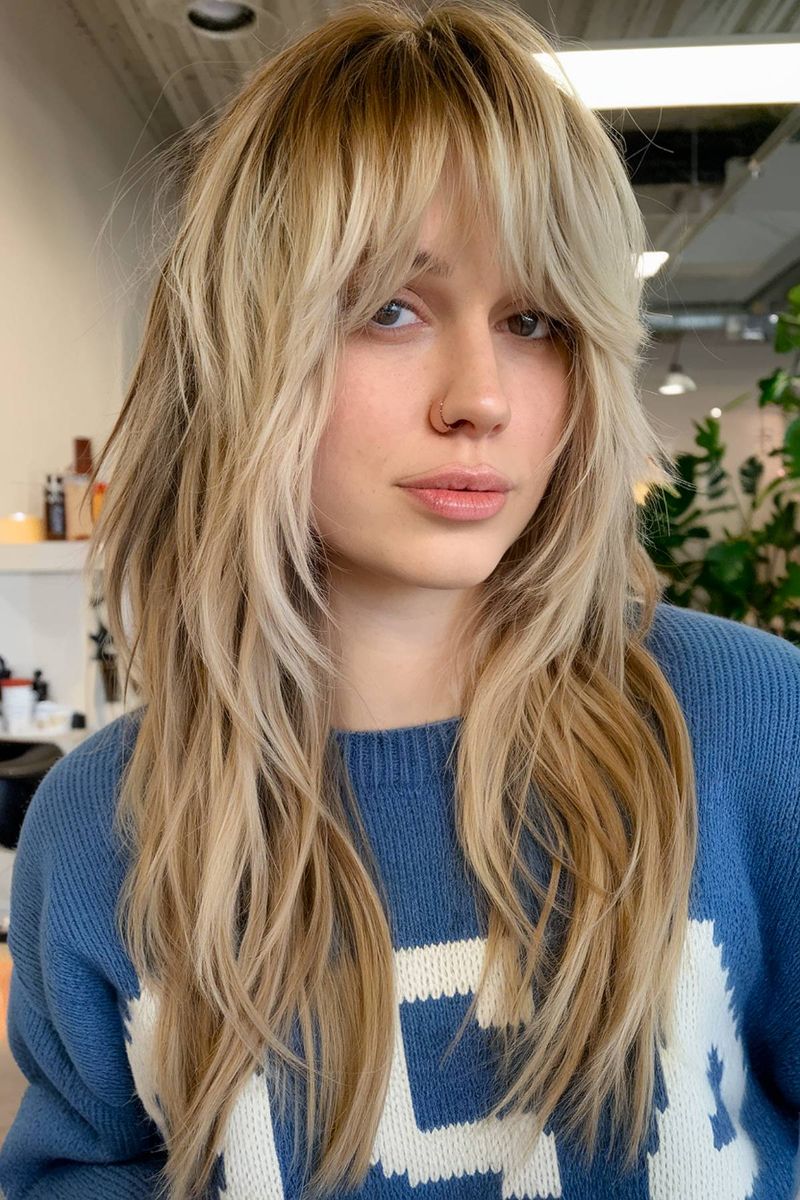 Long Layered Shag For Fine Hair