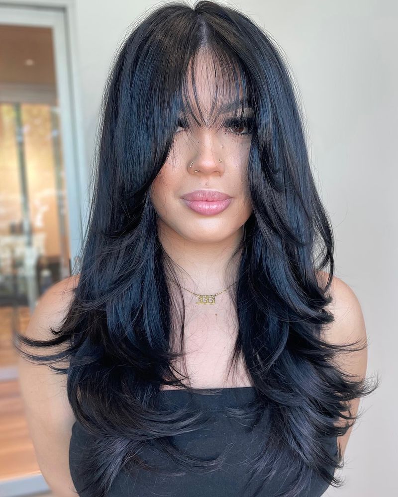 Wispy Bangs and Long Layers