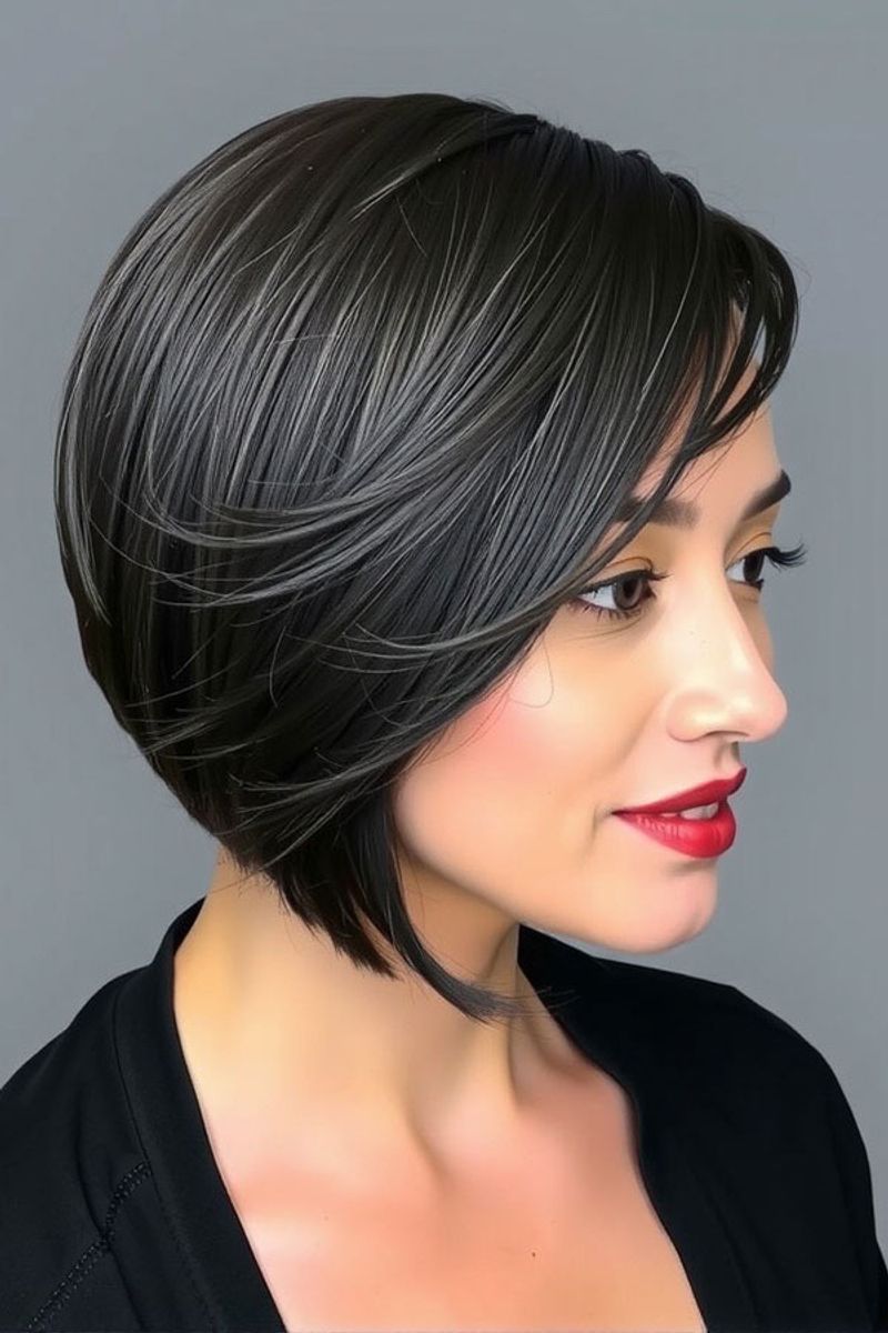 Side-Swept Elegance