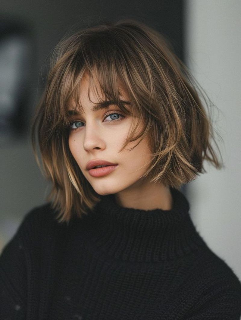 Choppy Bob with Peekaboo Highlights