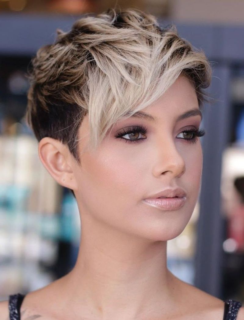 Platinum Pixie with Shadow Roots