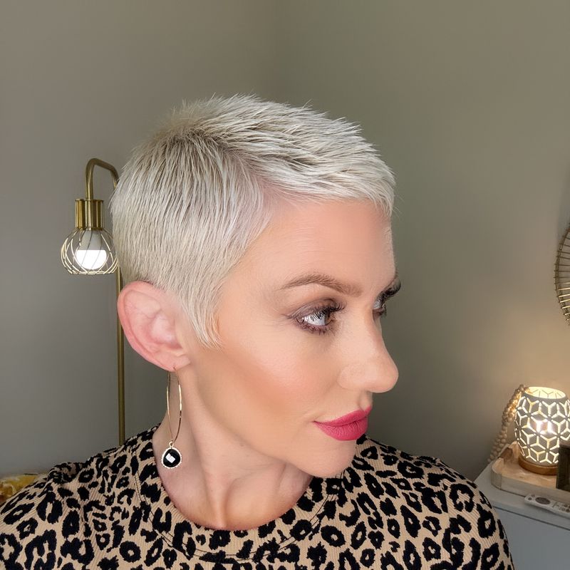 Dramatic Side-Parted Pixie