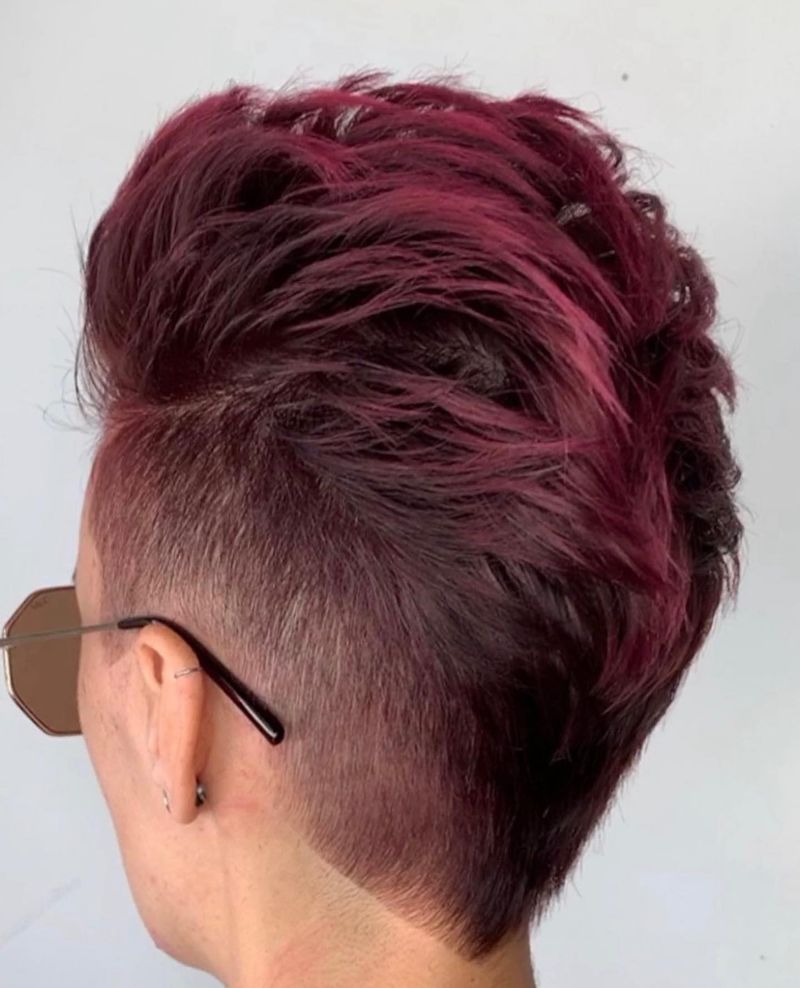 Faux Hawk with Textured Top