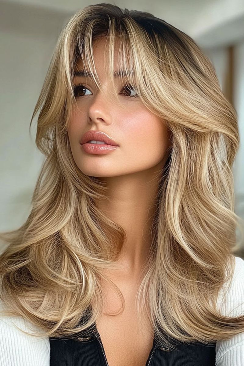 Wispy Curtain Bangs Combo