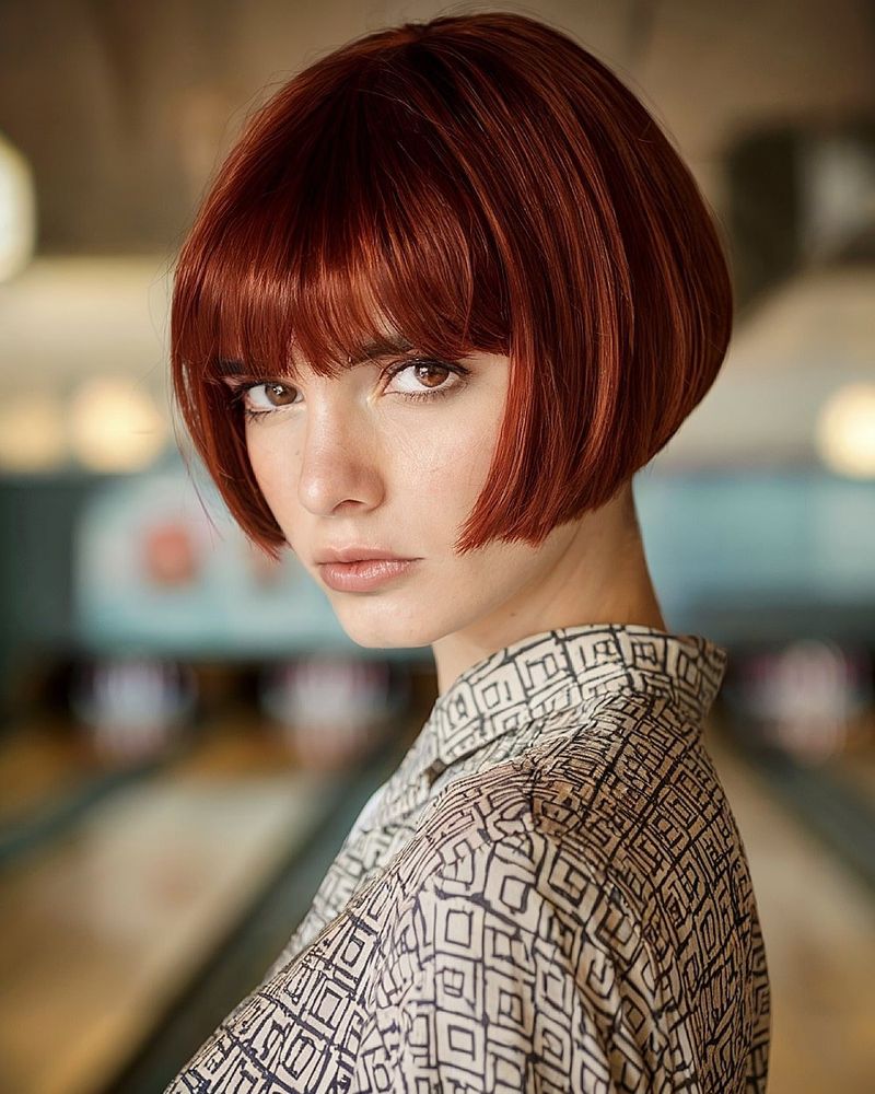 Geometric Bob with Architectural Lines