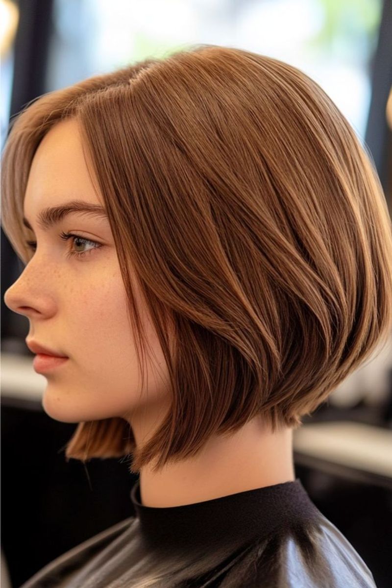 Layered Ear-Length Bob