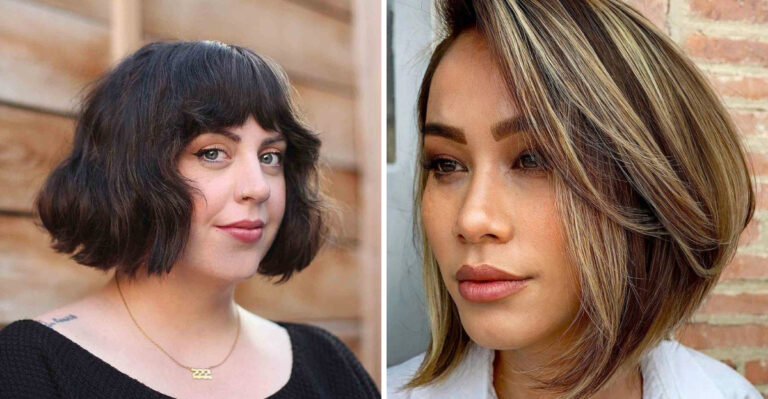 15 Classic “Mushroom Bob” Haircuts for Women Over 40 With a Rounder Face Shape