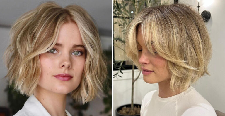 15 Classic Bob Haircuts With Curtain Bangs For Women 40+ Dealing With Fine Hair