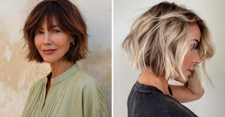 15 Cute Choppy Bob Haircuts with Long Bangs That’ll Slim Up Your Face