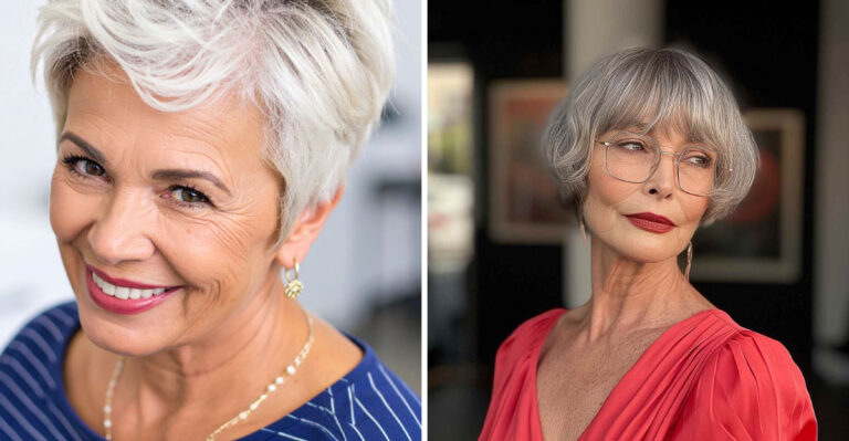 15 Gorgeous “Step” Haircuts for Women Over 70 with Short Hair