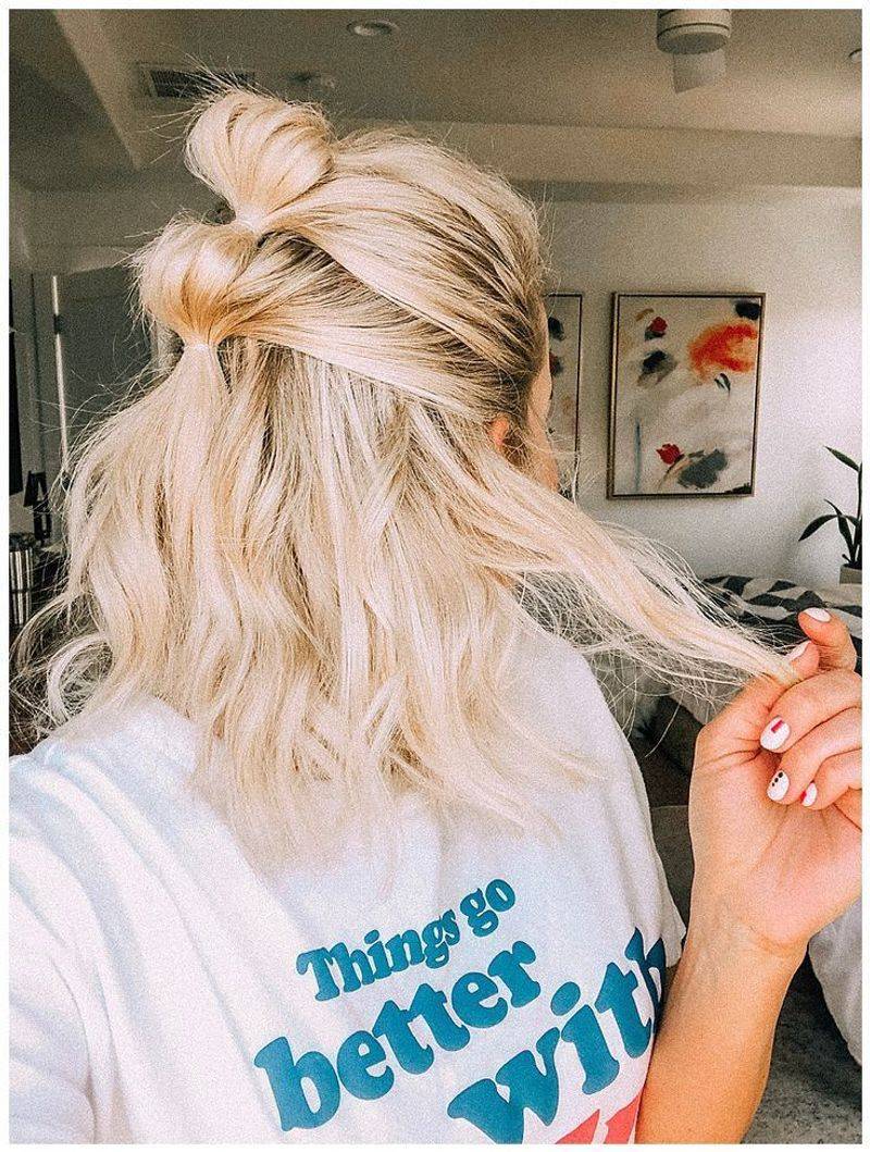 Half-Up Bubble Ponytail