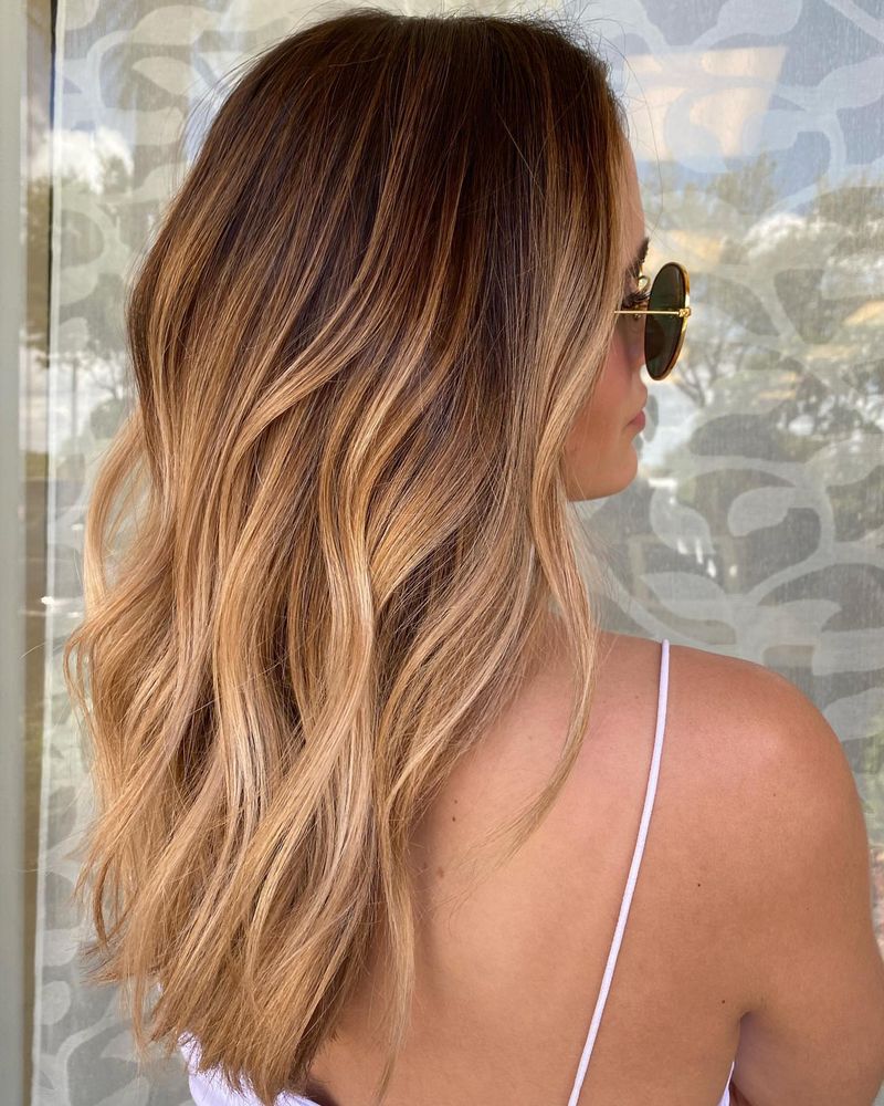 Louro mel Balayage