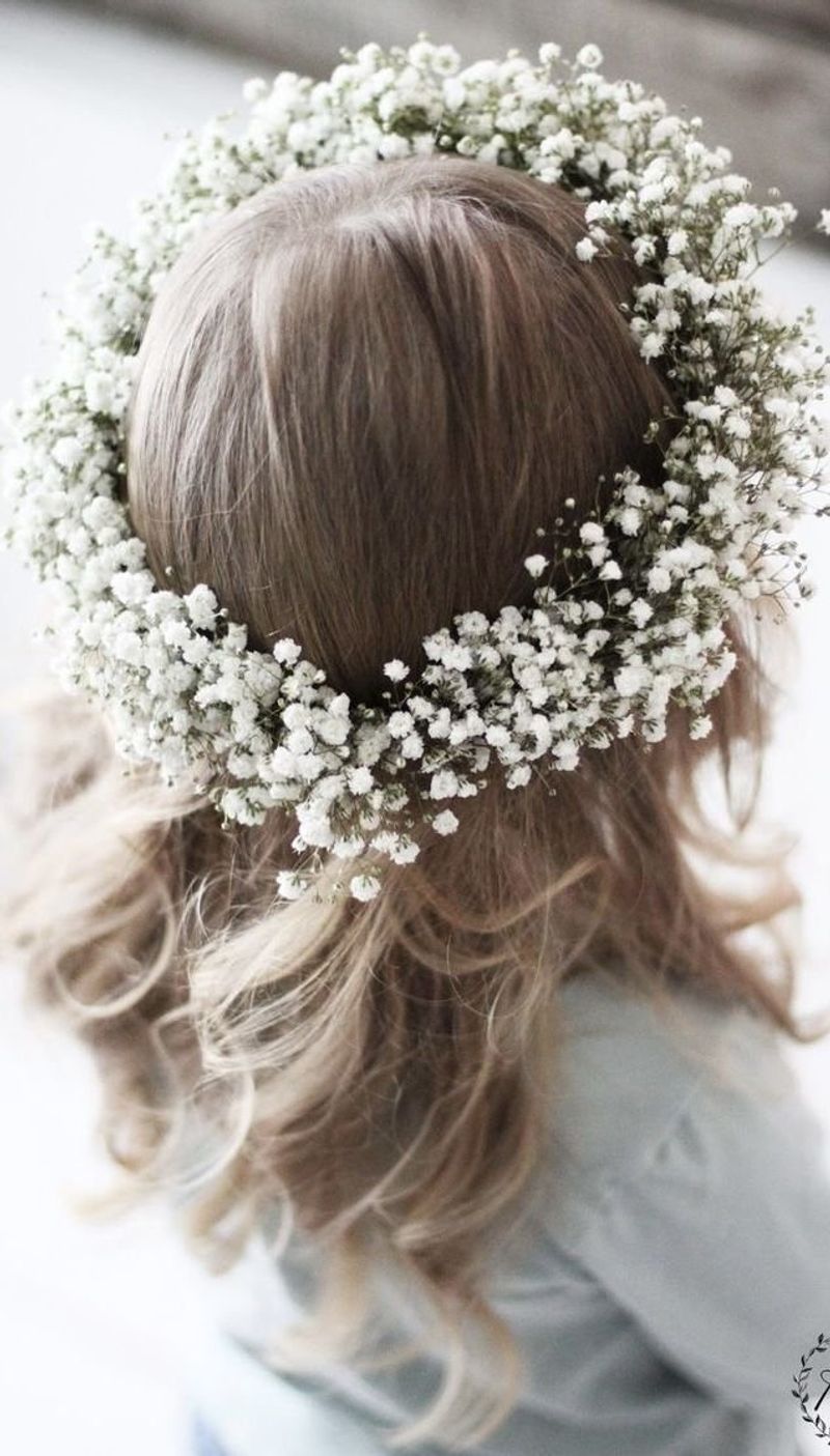 Delicate Baby's Breath Crown