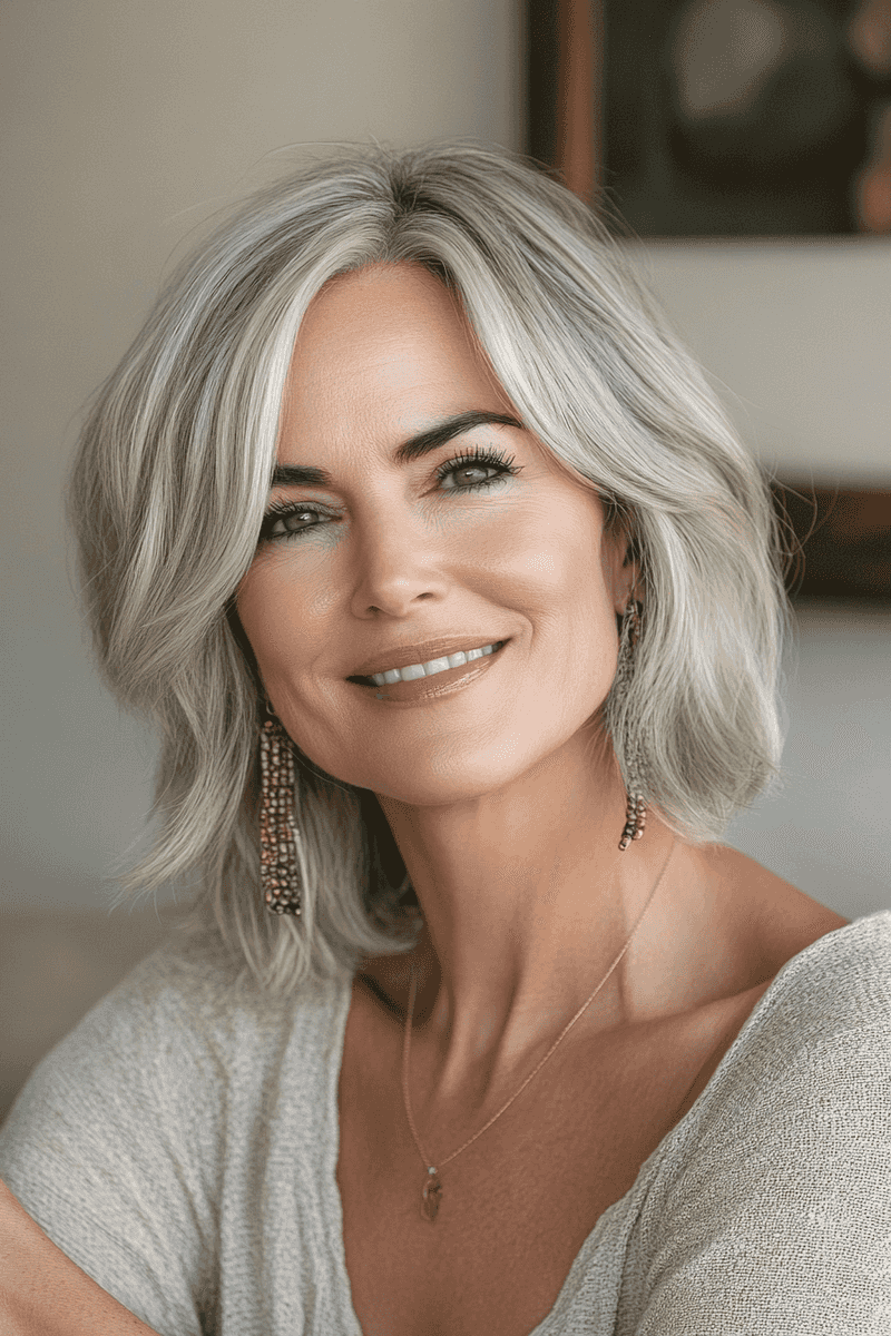 Layered Silver Bob