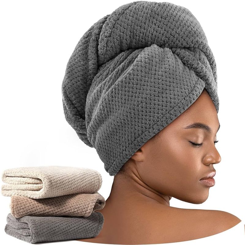 Microfiber Hair Wraps Save Time