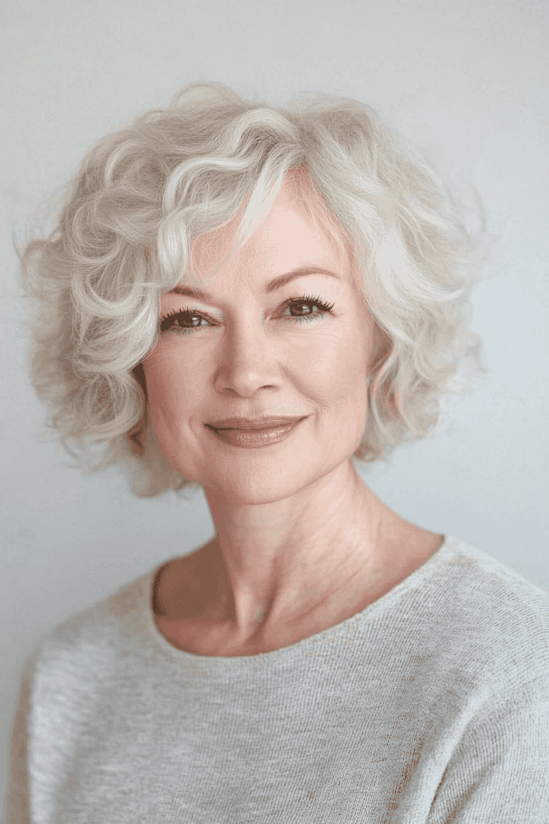 Curly Cropped Bob