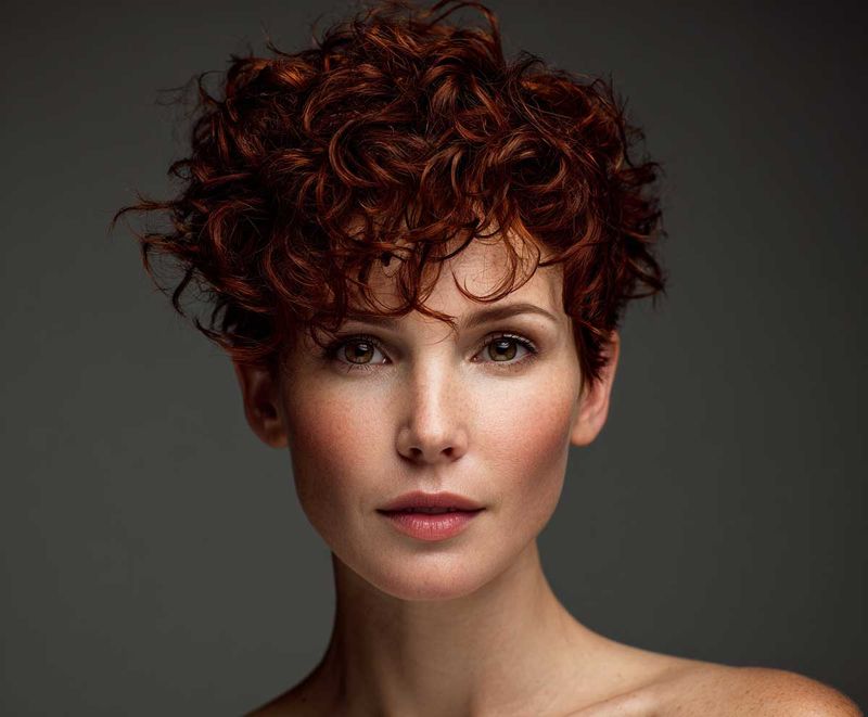 Curly Mahogany Pixie