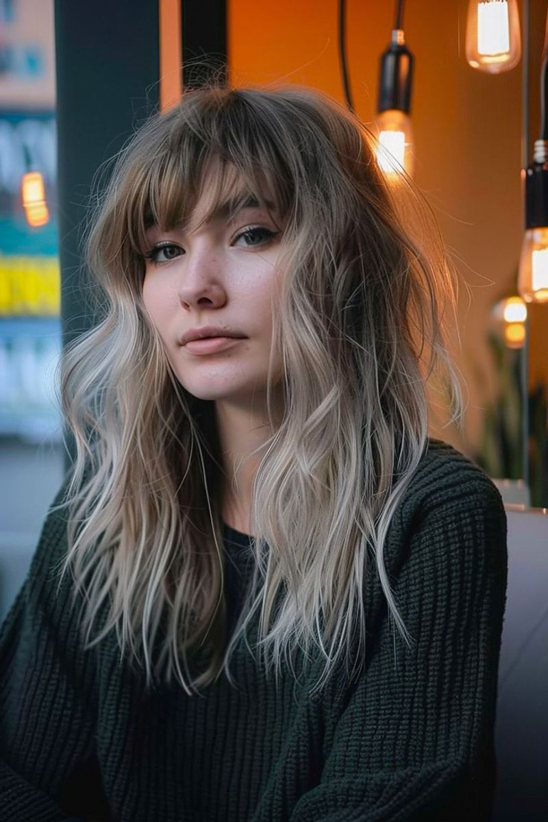 Voluminous Shag with Wispy Bangs