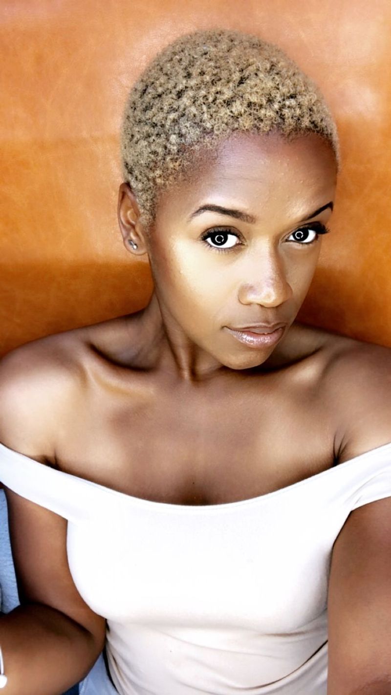 Platinum Blonde Teeny Weeny Afro